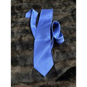 VENTURI UOMO Mens 100% Silk royal blue tie classy professional office